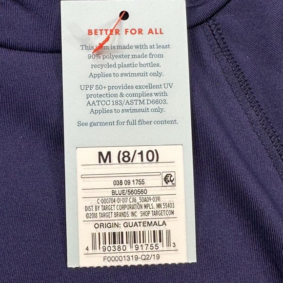 Cat And Jack Boy's Size Medium 8-10 Shirt Long Sleeve Blue New With Tags - Picture 6 of 13